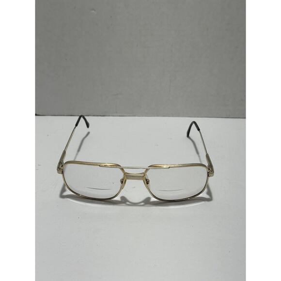 Luxottica Director Eyeglass Frames 140 58 18 Klixx 2 Gold Plated Italy VTG GOOD